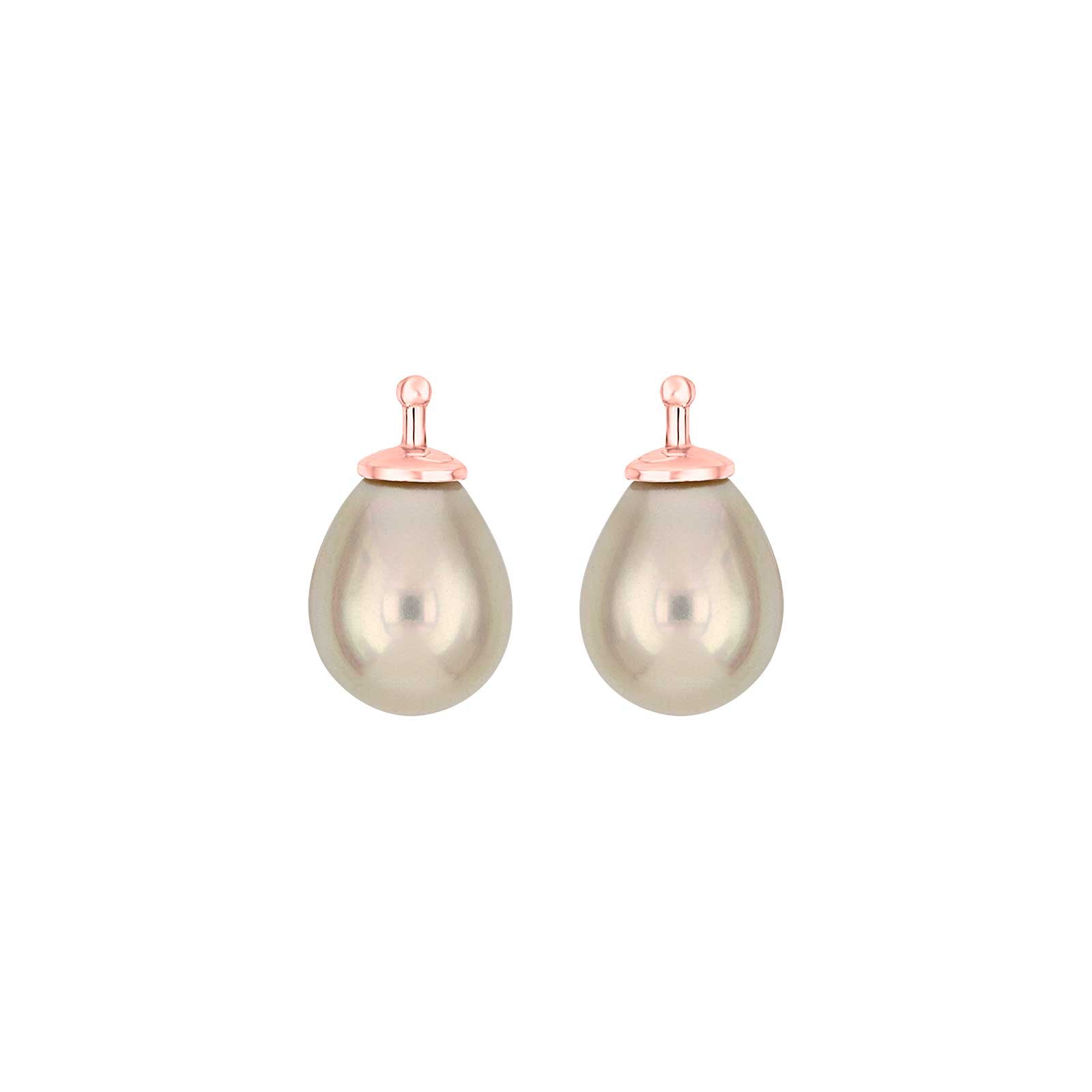 RosaVergoldet, System-einhänger, E2, 10x8mm, mallorquinisches Kleinod