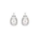 Rhodiniert, System-einhänger, E4, 12x10mm, mallorquinisches Kleinod