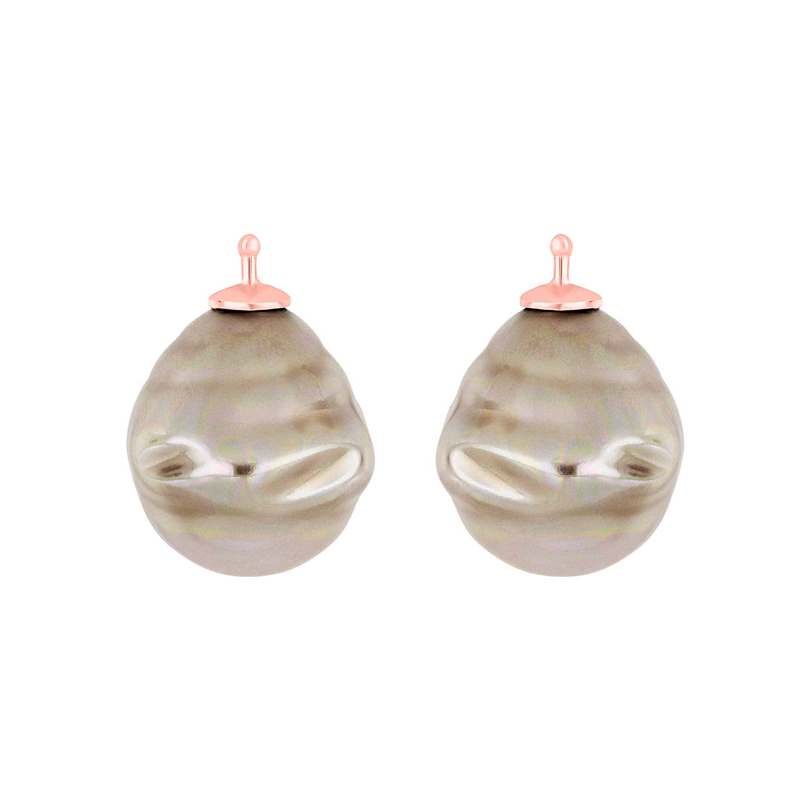 RosaVergoldet, System-einhänger, E12, 16x14mm, mallorquinisches Kleinod