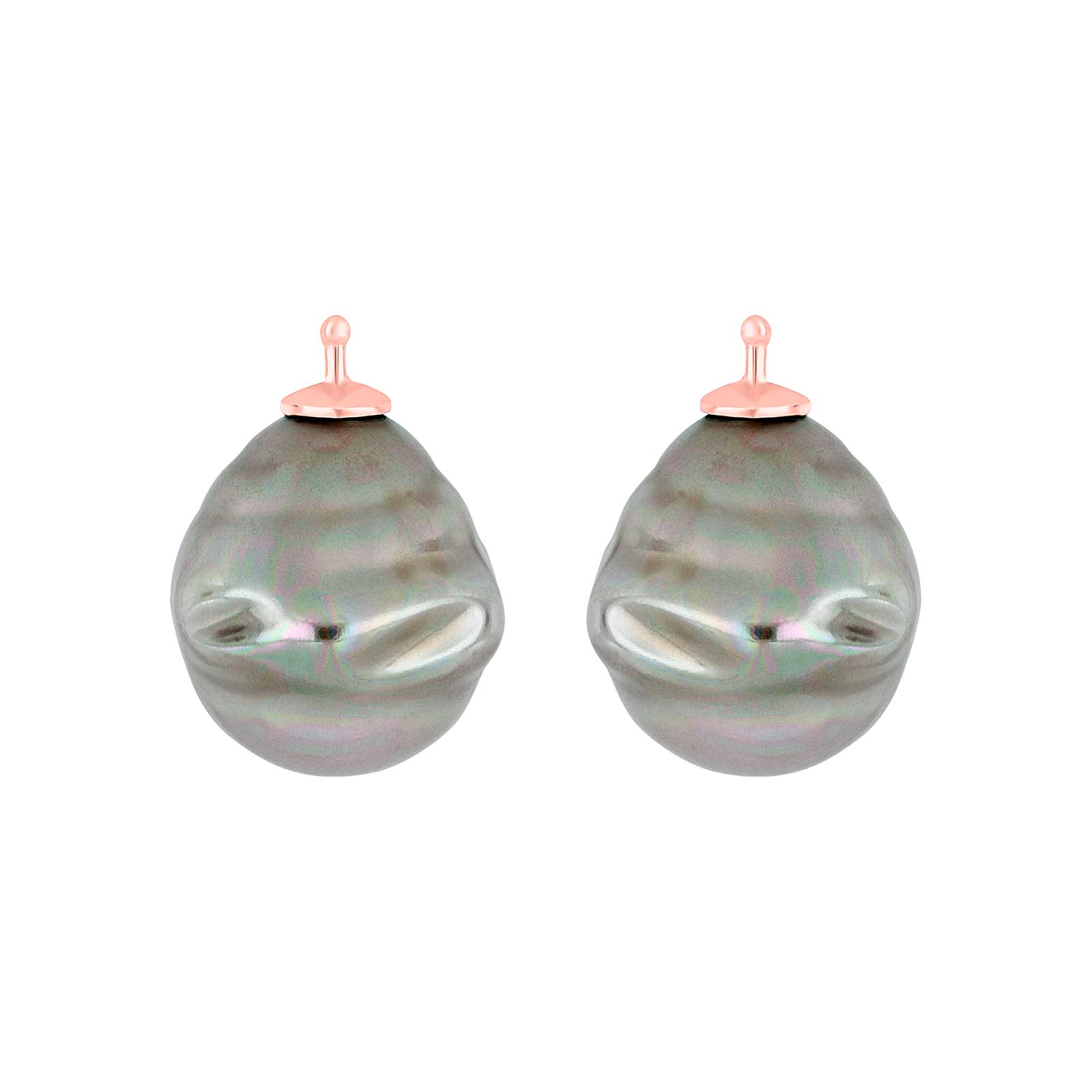 RosaVergoldet, System-einhänger, E12, 16x14mm, mallorquinisches Kleinod