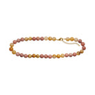 Tiger eye, jade, jasper - Karabinerverschluss 40+5cm
