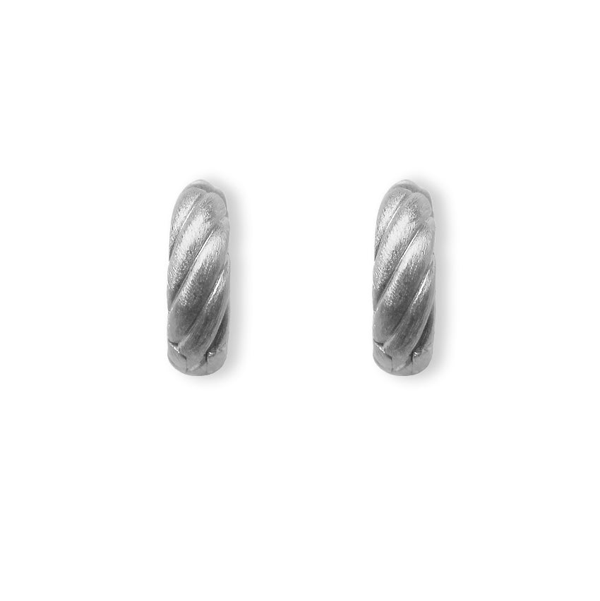 System-Creolen Flora, 17x6mm, Silber 925